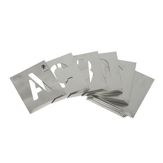 Abecedario para rotular tipografía Arial Abecedario Arial Aluminio P/Rotular 50Mm