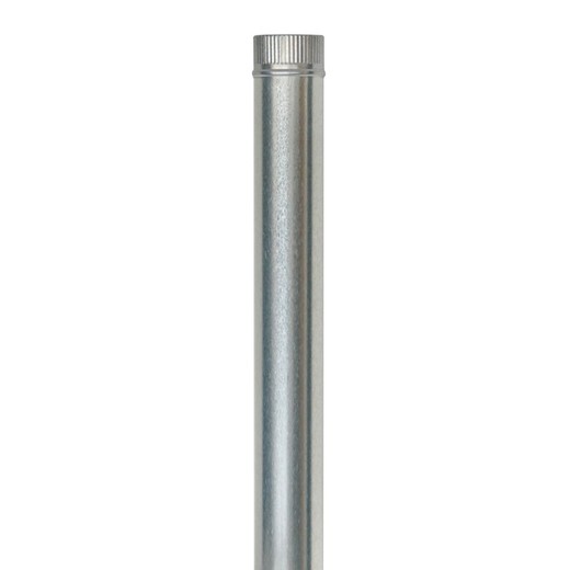Accessoris extracció fums estufa sèrie galvanitzada Tub Llis Galvaniz 1 M. Arrissat. Ø 120 Mm