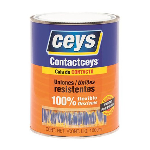 Adesivo de contato CEYS Contatos. Contactceys Em Garrafa 1 L. Ceys