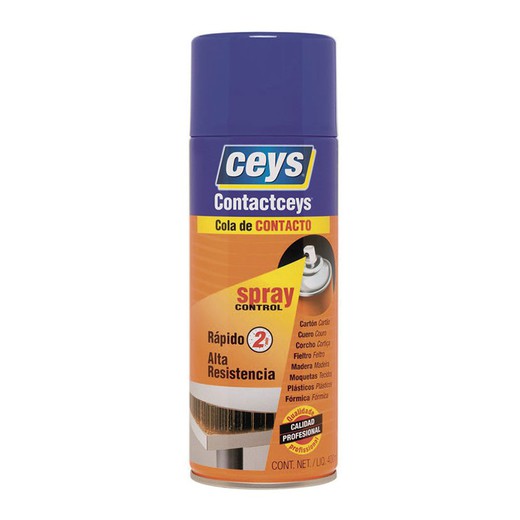 Adhesivo contacto spray CEYS. Contactceys Spray Control 400 Ml