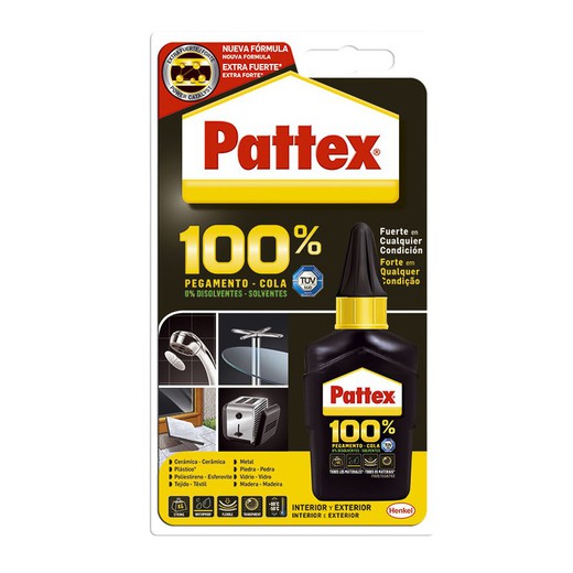 Adhesivo Pattex 100% pegamento-cola Pattex 100% 50 Gr.