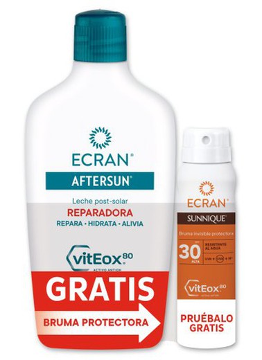 Aftersun Ecran Leche 400+Spray F30 Viaje