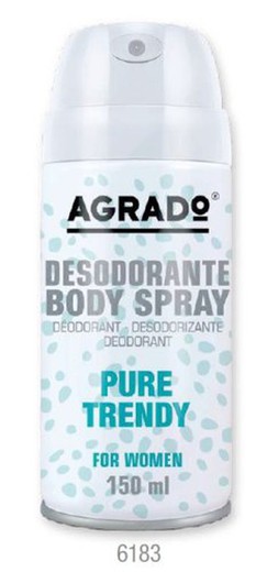 Agrado Deo. Spray Sra. Pure Trendy 150Ml