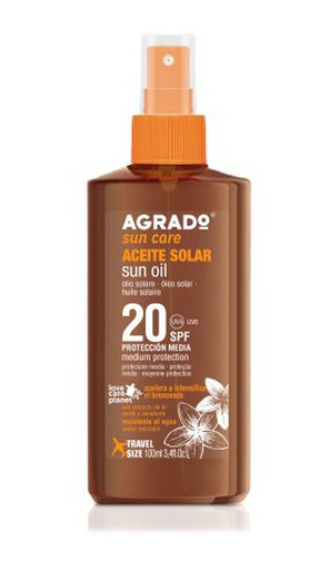 Agrado Viaje Aceite Solar 100 Ml. Fps20