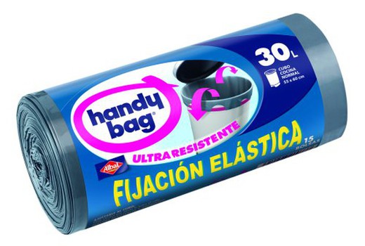 Saco de lixo Albal. Elástico. Saco prático (15) 30L