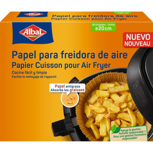 Albal Papel Freidora Aire 20 Cm (20 Uds)