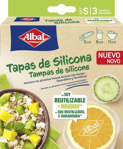 Albal Tapas Silicona Set (3) Pequeños