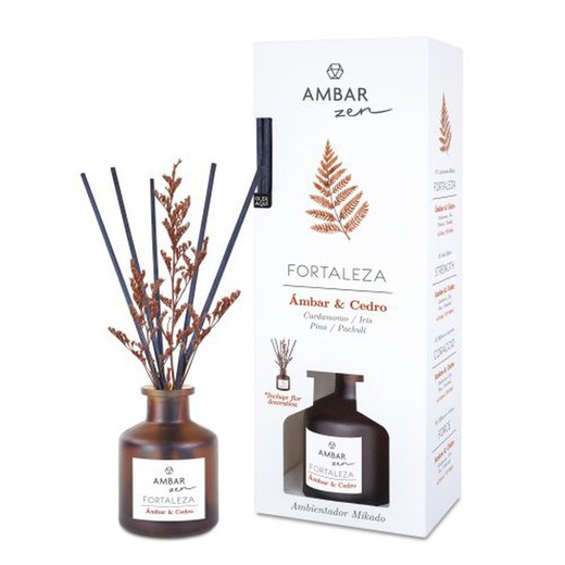 Ambar Zen Mikado Fortaleza Cedro 40 Ml