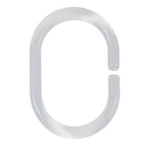 Anéis para cortina de banho HABITEX Cortina de banho. 12 Anéis Brancos Habitex