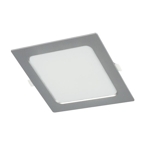 Aplique Cuadr.Empot. 4000K Led 12W Plata