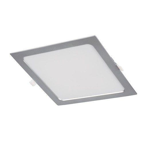 Aplique Cuadr.Empot. 4000K Led 18W Plata