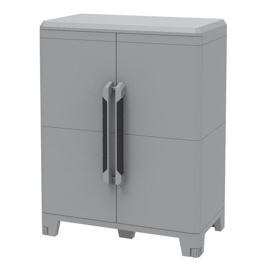 Armoire en résine Transforming JOBGAR série Terry Armoire Transforming Modular 2 Gris