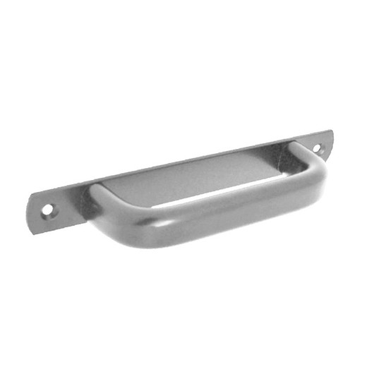 Puxador de chapa redonda de carpintaria de alumínio MICEL 6803. Puxador de chapa redonda de alumínio prateado 6803