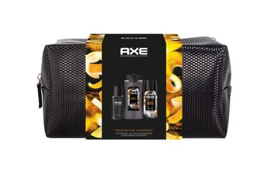 Bolsa de Toalete Axe Preto Baunilha (3 Peças)