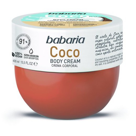 Babaria Body Cream Coco Tarro 400