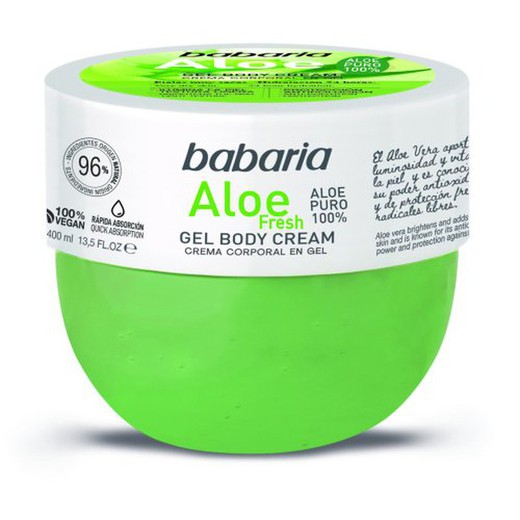 Babaria Body Cream Gel Aloe Tarro 400