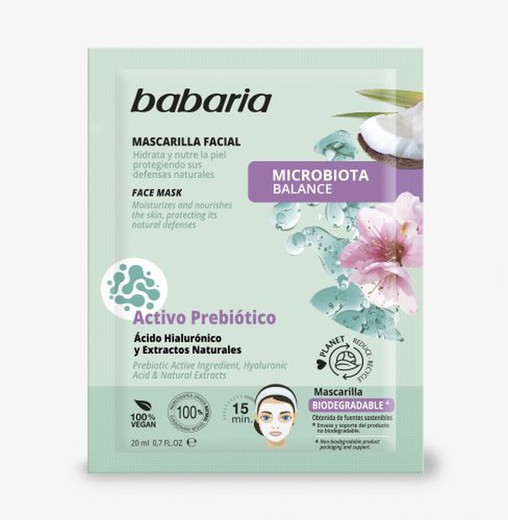 Babaria Face Mascarilla Microbiota Tissu