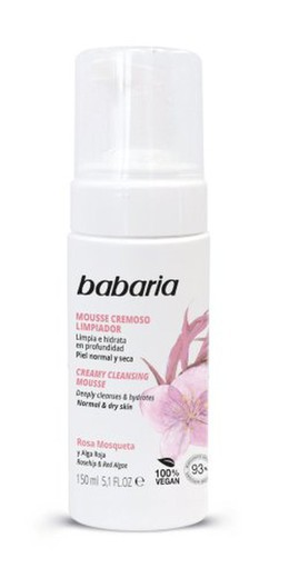 Babaria Face Rosa Mosq. Mousse Limpiador