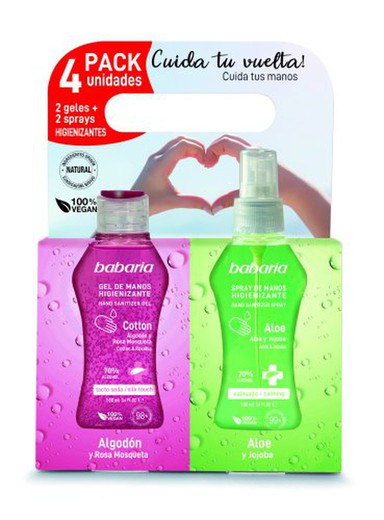 Babaria Higienizante Pack(2Spray+2Geles)