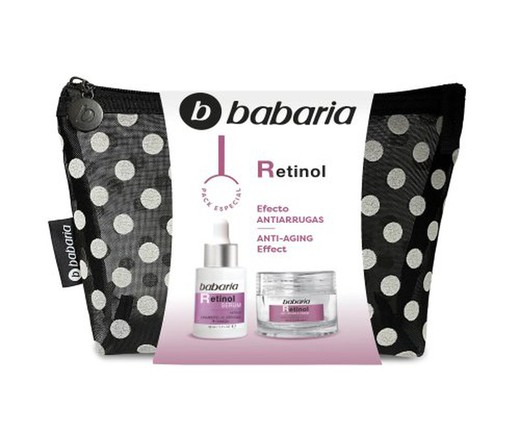 Bolsa de higiene pessoal para rugas Babaria Retinol (2 pés)