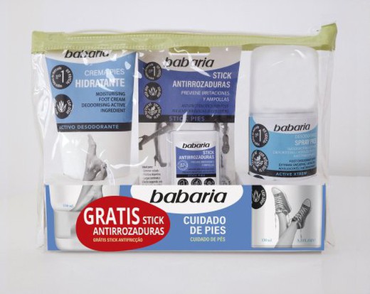 Babaria Pies Neceser (Crema+Deo+Stick)
