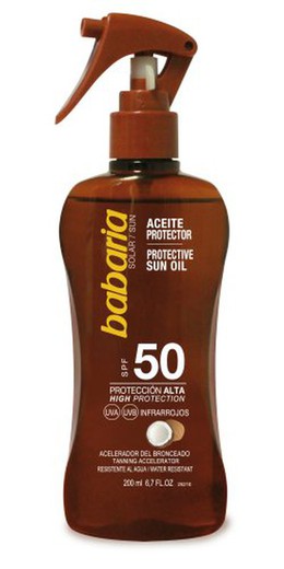 Babaria Sol Aceite Coco Pistola 200 F-50