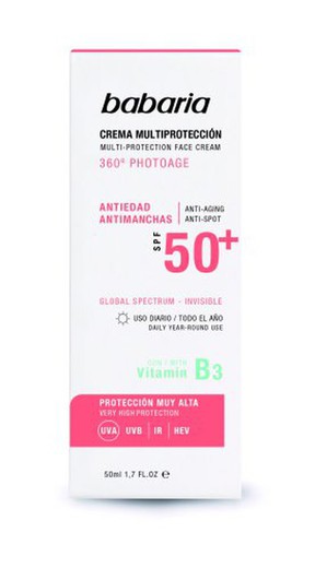 Babaria Sol Crema Facial Antiedat 50 F50