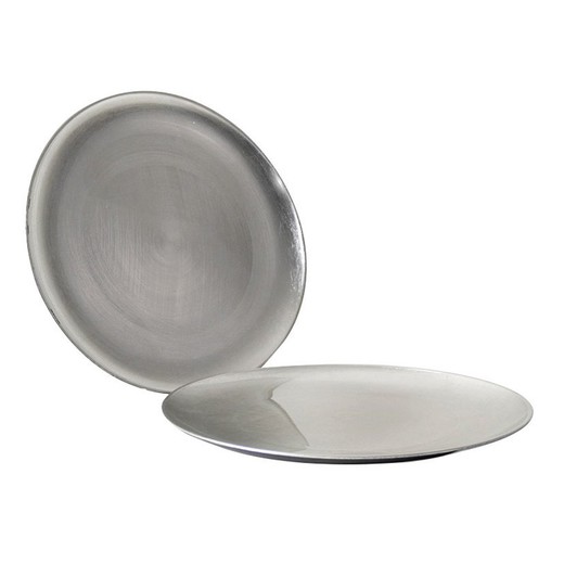 Bajo plato 33 cm plata