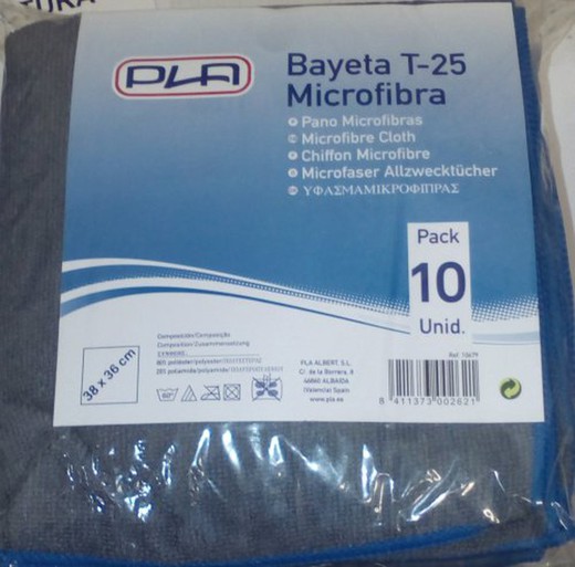 PLA BAYETA MICROFIBRA 3 UD 40x30 - Limpieza Eficaz