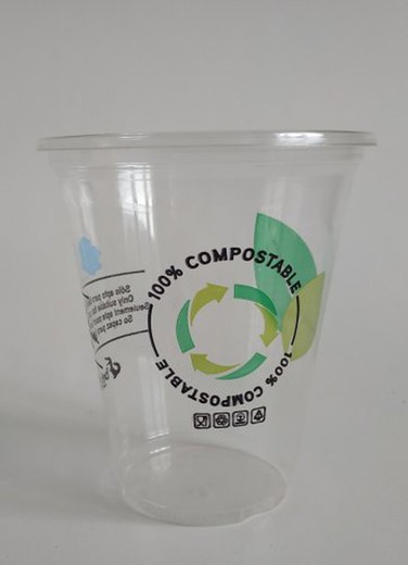 Betik Vaso Pla Compost Transp. 220Cc(15)