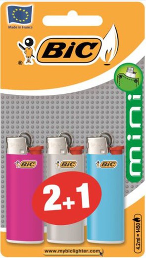 Bic Encenedor Mini J25 Blister 2+1