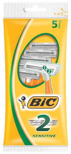 Bic Hoja Maquina Sensitive 2 Filos (5)