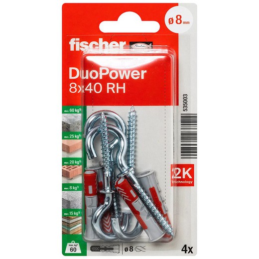 Blister Duopower 8X40 Rh Bl 4Ud.Fischer