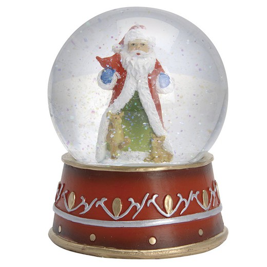 Bola nieve Santa Claus 10xh.14 cm. Surtida.