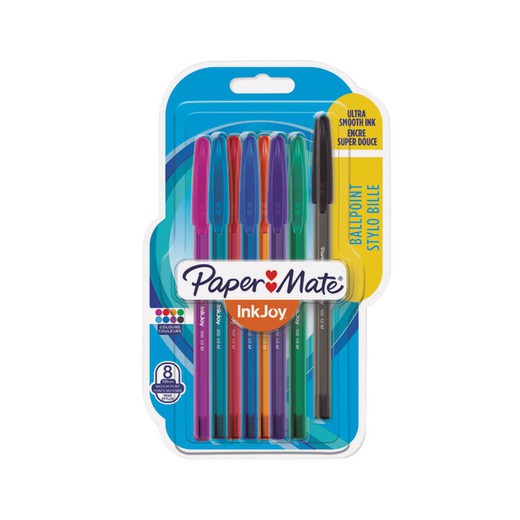 Caneta Paper Mate Inkjoy Colors 8 unidades