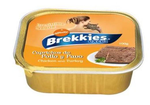 Brekkies Cat 100Gr Tarrina Pollo