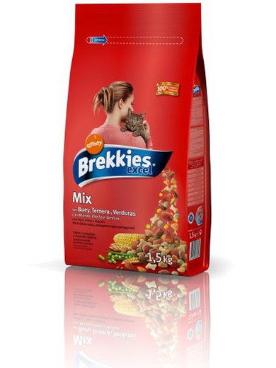 Brekkies Cat 1.5Kg Mix Carn