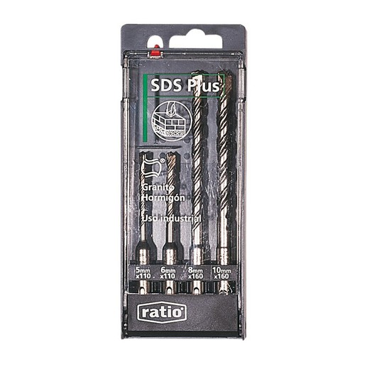 Broca piedra RATIO SDS-Plus 6310 Brocas Sds Plus Jgo.4 Ratio