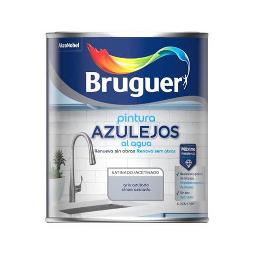 Br.Pint. Azu.Agua Sat Gris Azulado 750Ml