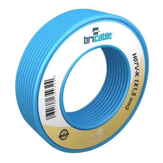 Cable Elect 1,5� Azul 5m. Norma H07v-K