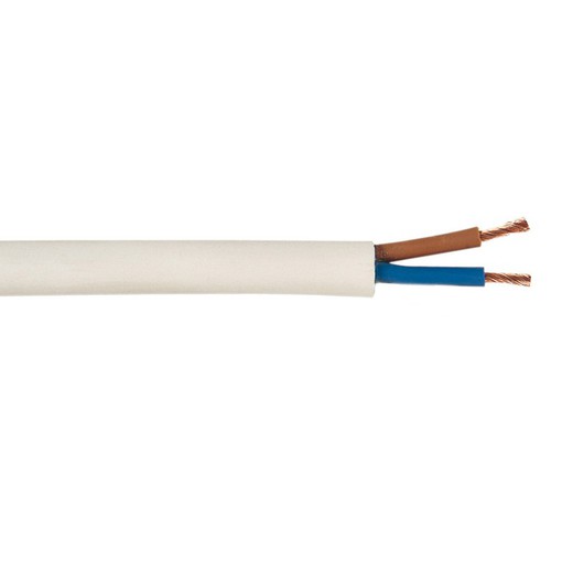 Cable eléctrico manguera plana CEMI. Cable Mang. Bl. Plana 2X1 100M.