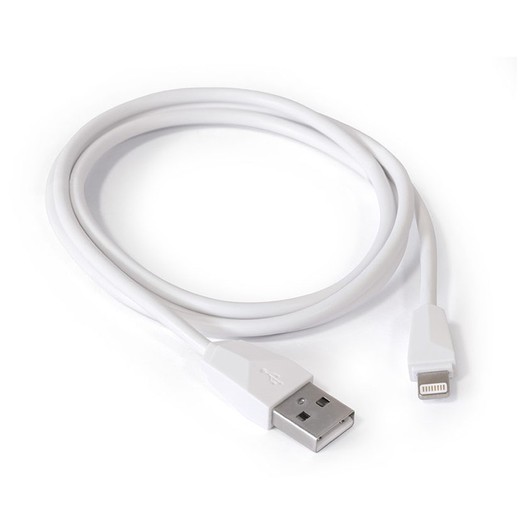 Cable USB 2.0 - Lightning AXIL Cable Conexion Usb - Lighting 1M. Blanc