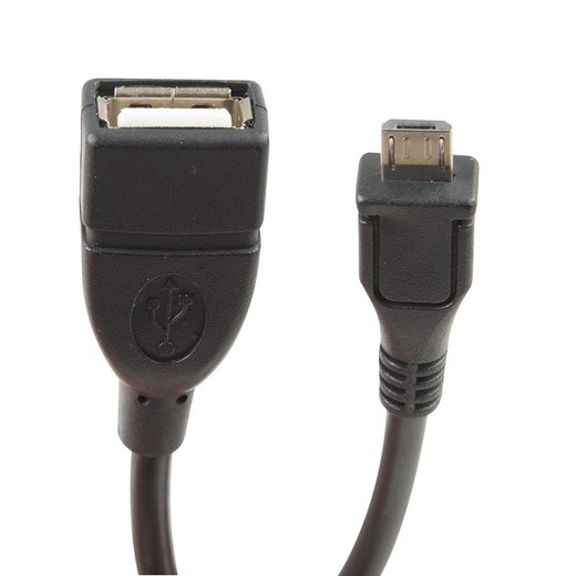 Cabo micro USB - USB "A" versão fêmea 2.0 DUOLEC. Cabo micro usb para usb "A" fêmea 2,0 15 cm
