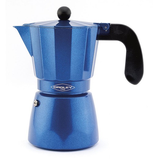 Máquinas de café. cafeteira de aluminio 9 xícaras de indução azul