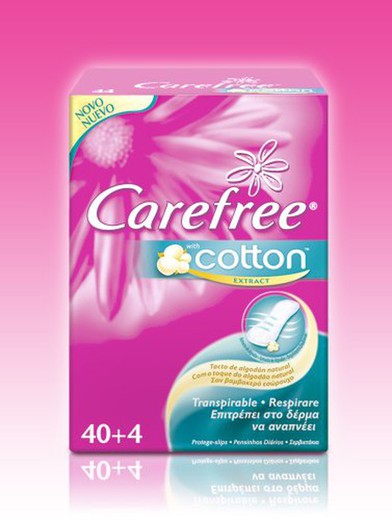 Carefree Protegeslip Fresh Cotton (40+4)