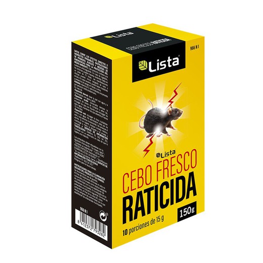 Cebo Fresco Raticida. 150Gr