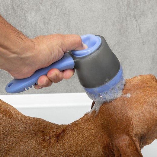 Cepillo de baño para mascotas con depósito INNOVAGOODS Cepillo Mascotas C/Deposito Innovagoods