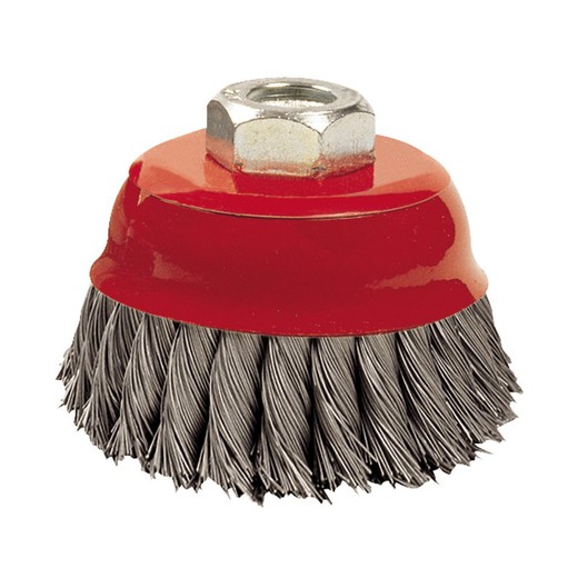 Brosse coupelle RATIO. Brosse Coupe Fil Torsadé 65Mm