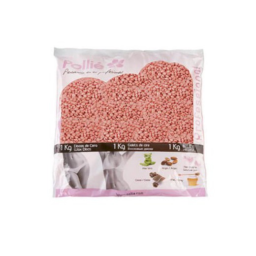 Cera Depil. Perlas 1Kg Rosa Mosq 7466