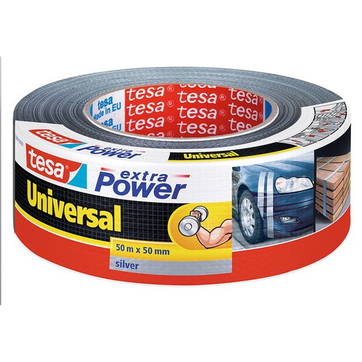 TESA Extra Power Universal American Tape Extra P. 50Mmx50M. Prata